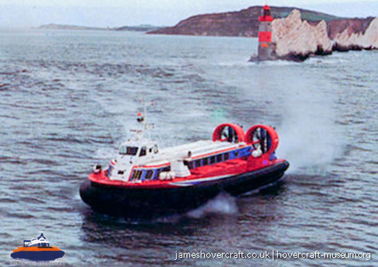 AP1-88 hovercraft on the Solent -  (credit: The <a href='http://www.hovercraft-museum.org/' target='_blank'>Hovercraft Museum Trust</a>).